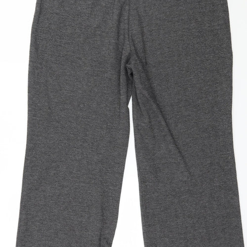 Marks and Spencer Womens Grey  Jersey Trousers  Size 18 L26 in