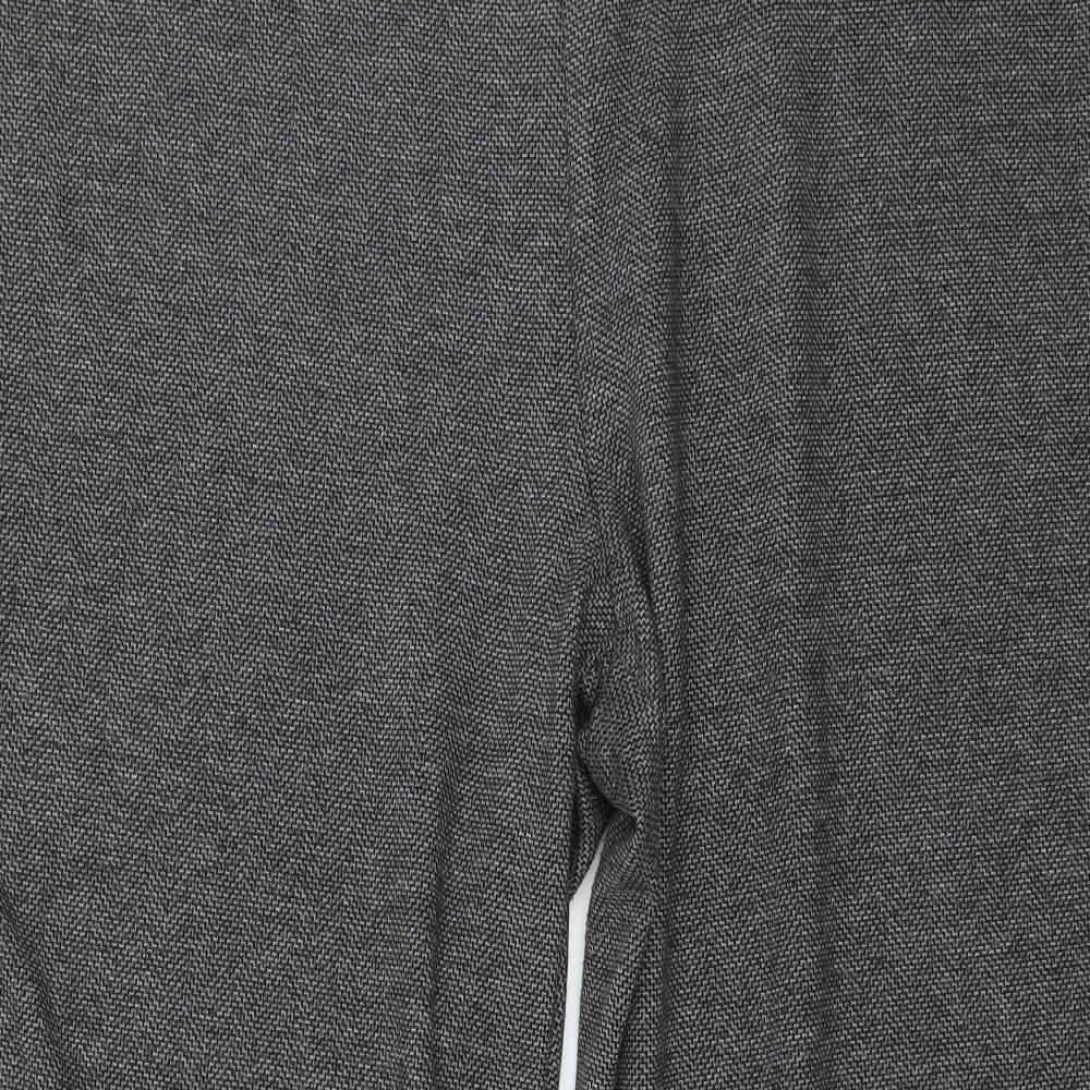 Marks and Spencer Womens Grey  Jersey Trousers  Size 18 L26 in