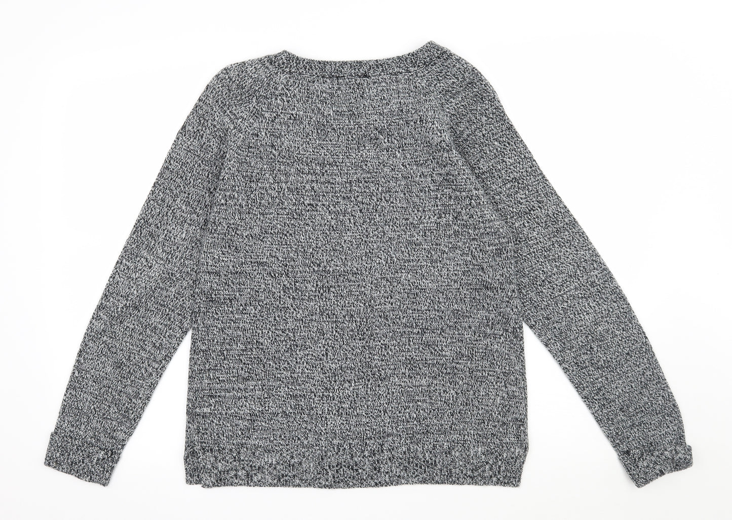 F&F Womens Grey  Knit Pullover Jumper Size 12