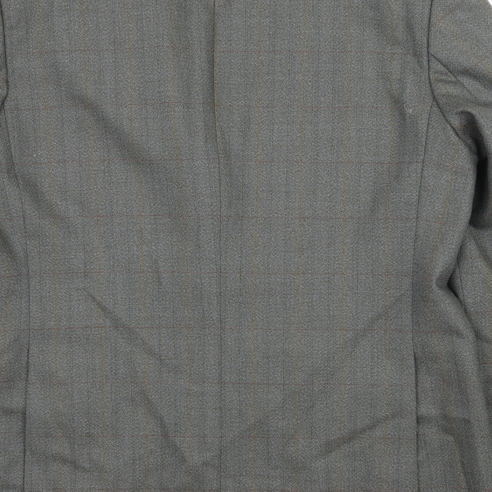Blacks Mens Green Striped  Jacket Suit Jacket Size XL