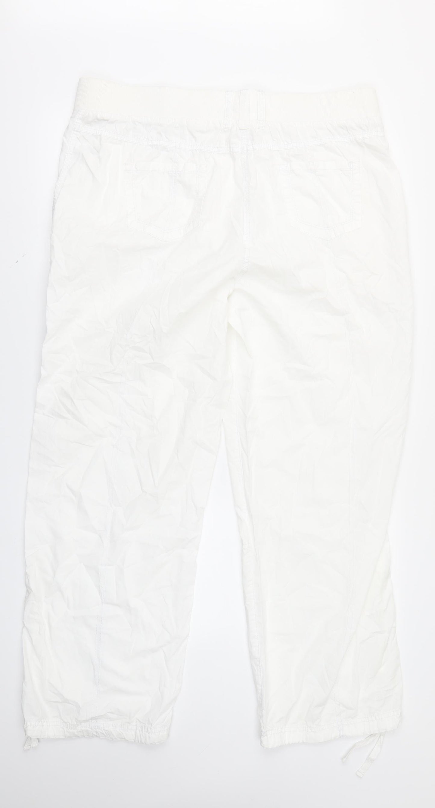 George Womens White   Cargo Trousers Size 18 L27 in