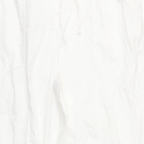 George Womens White   Cargo Trousers Size 18 L27 in