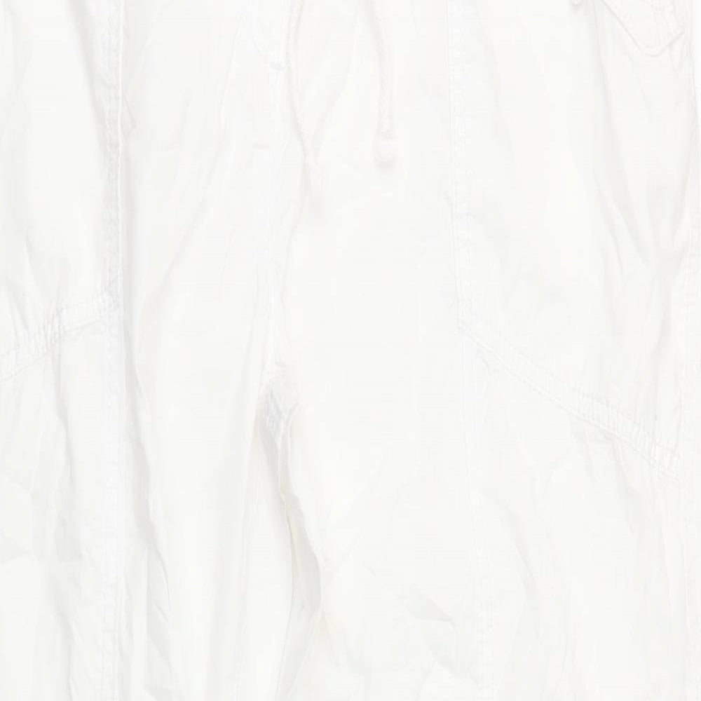George Womens White   Cargo Trousers Size 18 L27 in