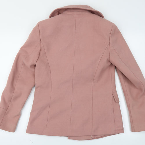 M&S Collection Womens Pink   Pea Coat Coat Size 10