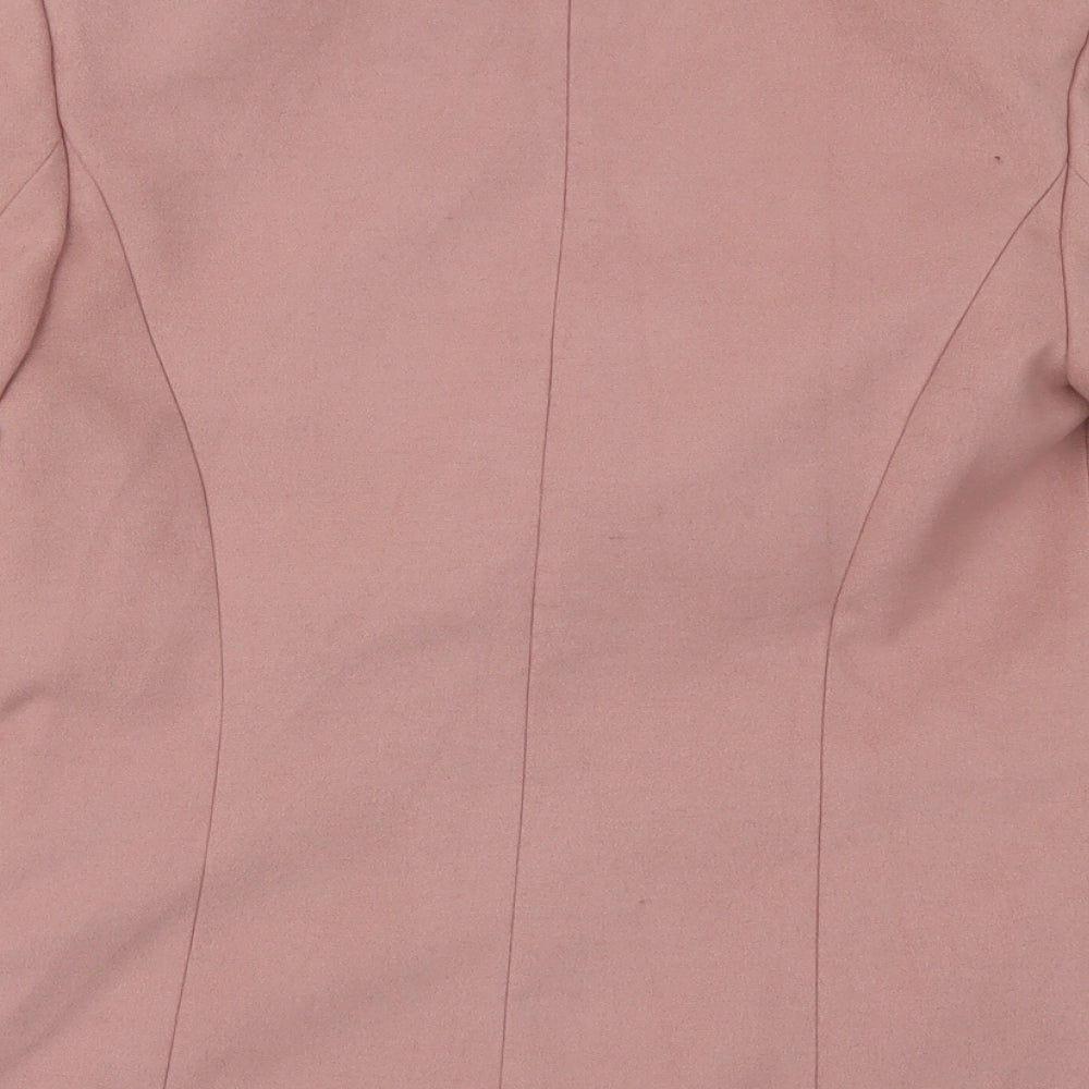M&S Collection Womens Pink   Pea Coat Coat Size 10