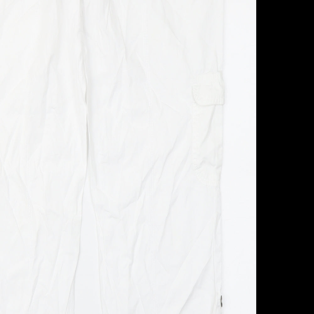 George Womens White   Cargo Trousers Size 18 L29 in