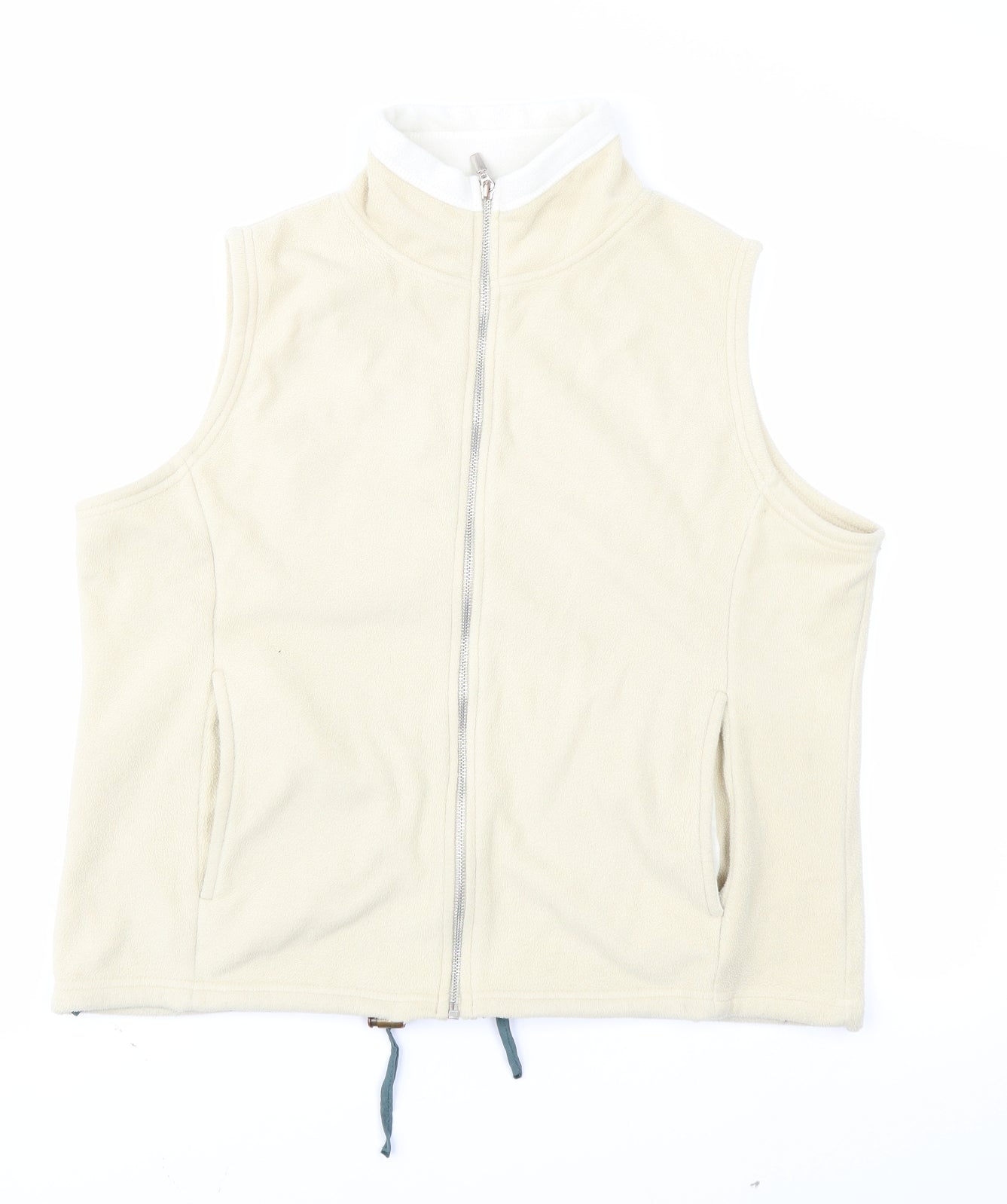 Papaya Womens Beige   Gilet Jacket Size 14