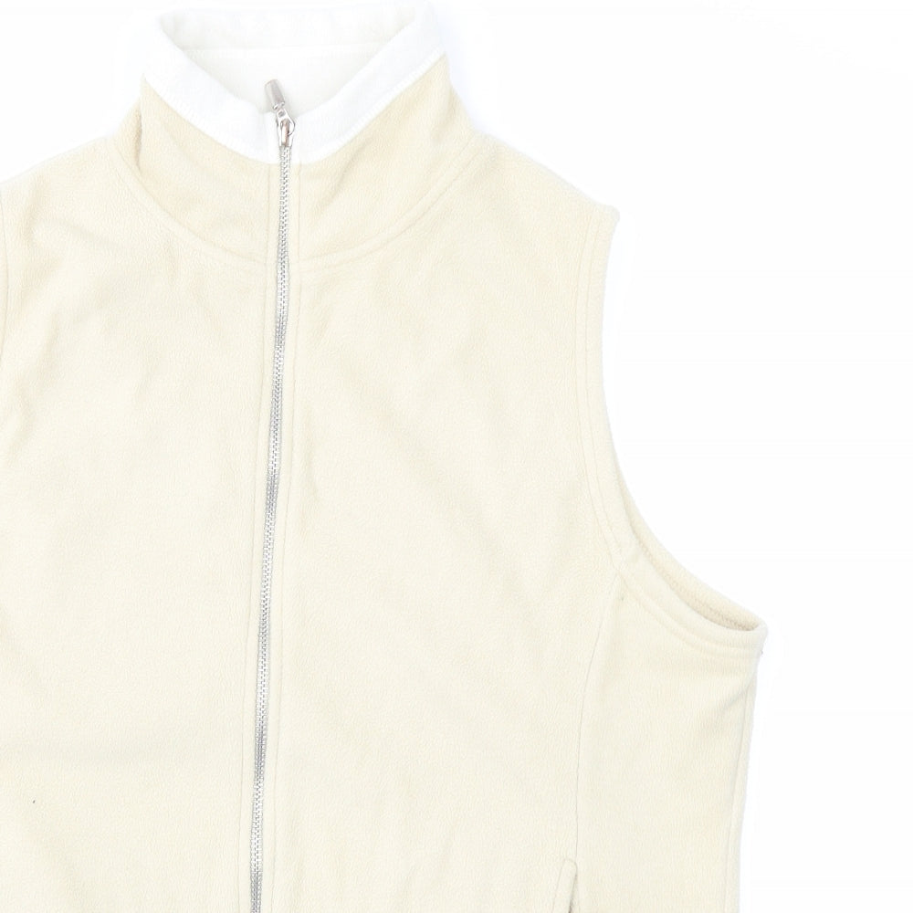 Papaya Womens Beige   Gilet Jacket Size 14