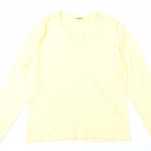 Mackays Womens Yellow  Knit Pullover Jumper Size L
