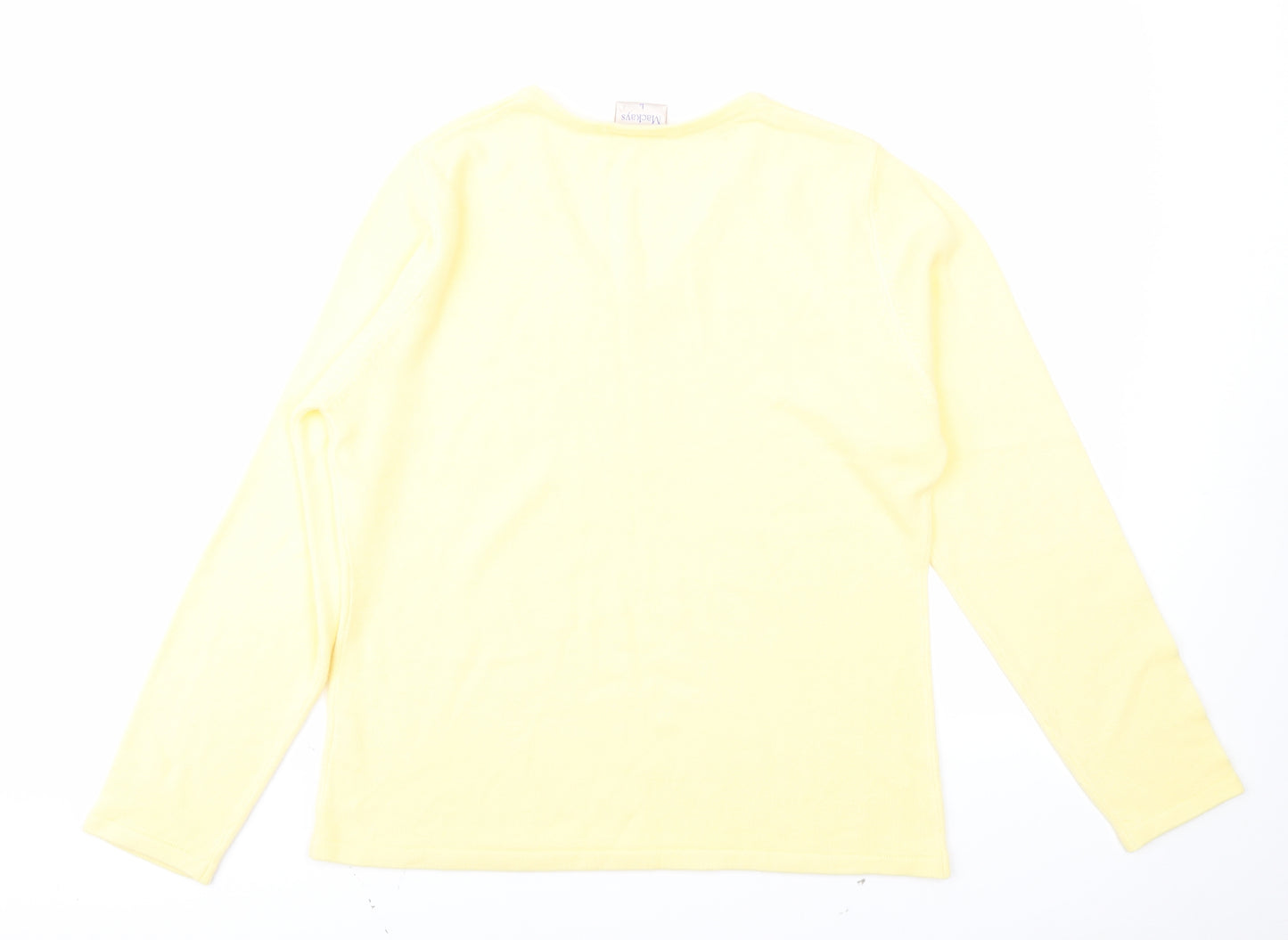 Mackays Womens Yellow  Knit Pullover Jumper Size L