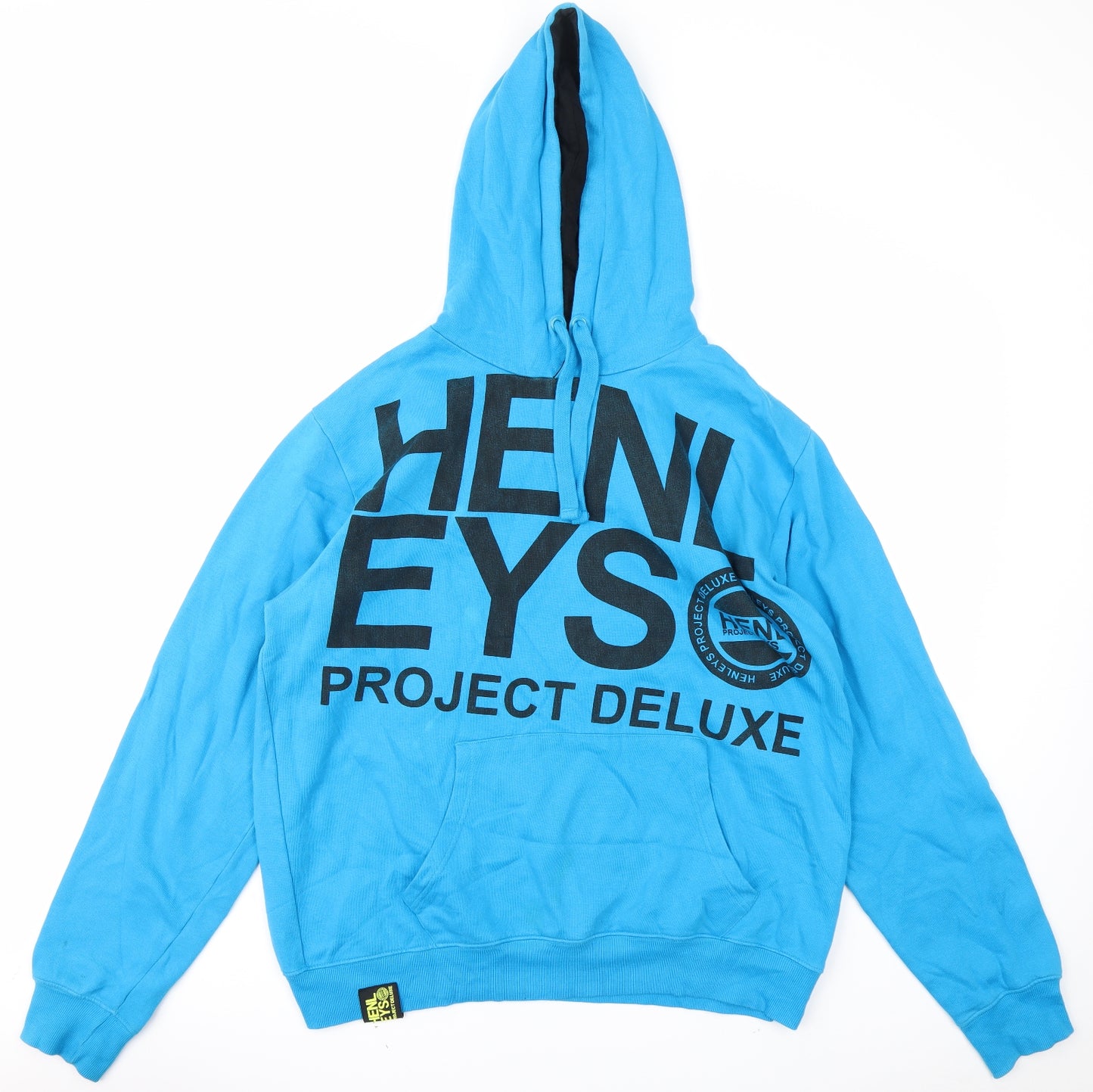 Henleys Mens Blue   Pullover Hoodie Size XL