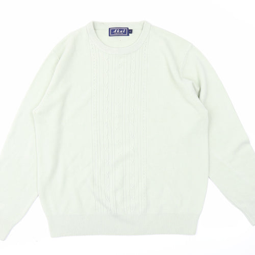 Akal Womens Green  Knit Pullover Jumper Size L