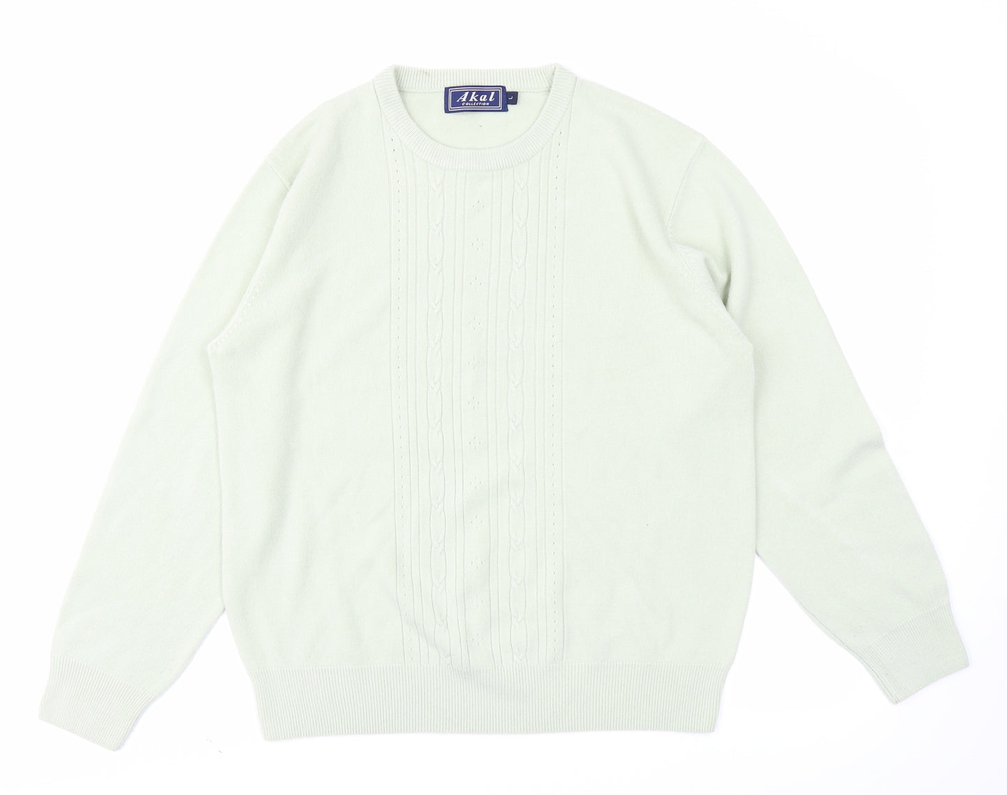Akal Womens Green  Knit Pullover Jumper Size L
