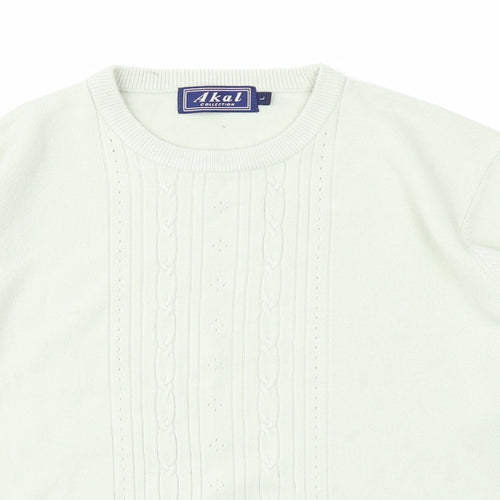 Akal Womens Green  Knit Pullover Jumper Size L