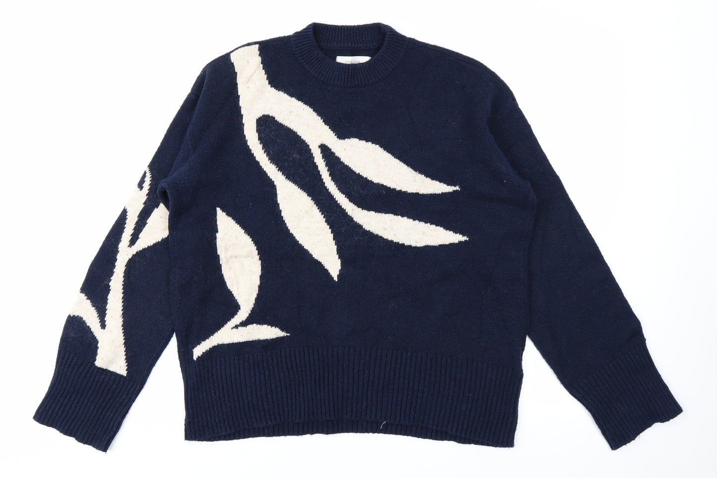 Per Una Womens Blue  Knit Pullover Jumper Size 12