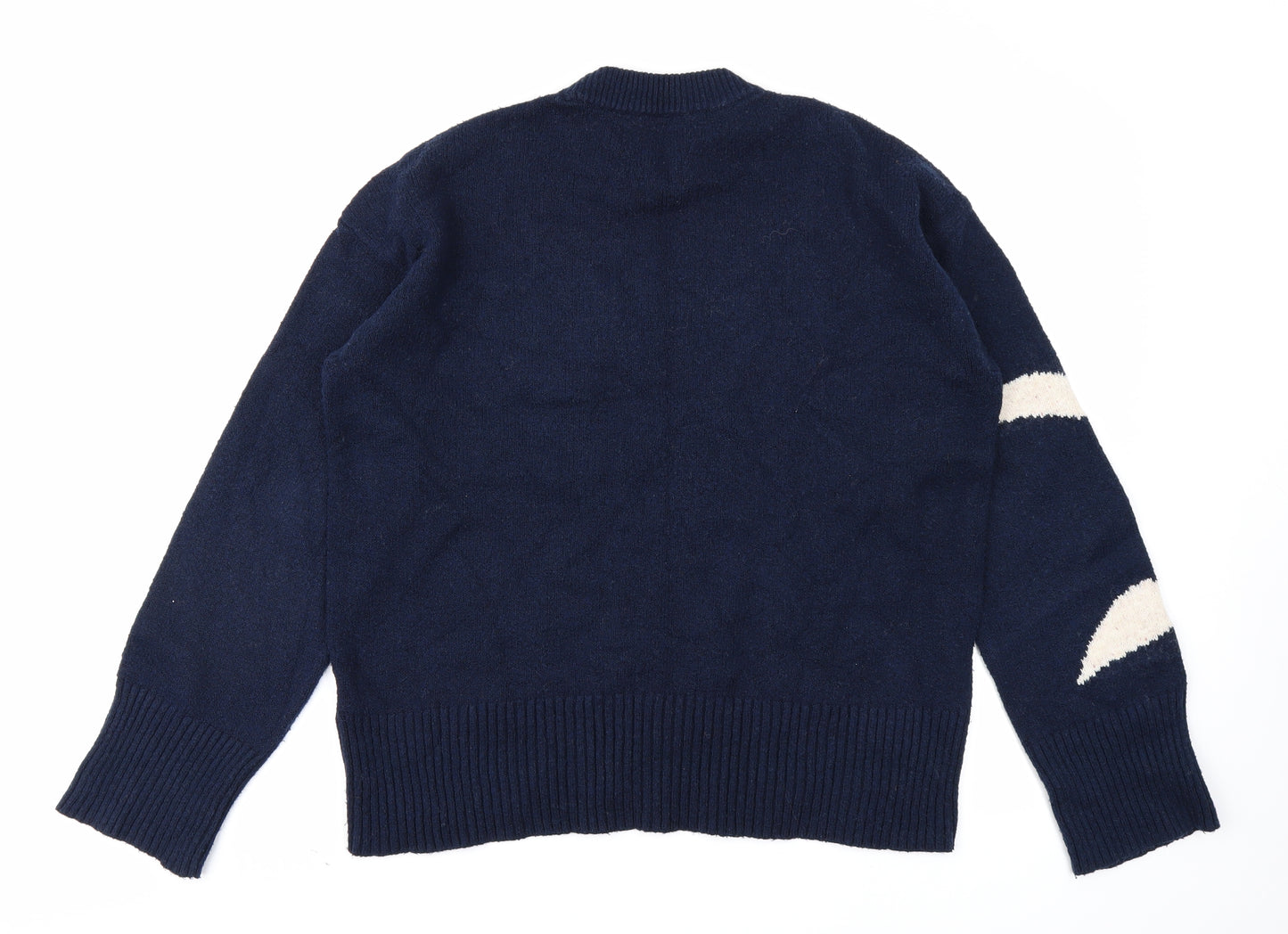 Per Una Womens Blue  Knit Pullover Jumper Size 12