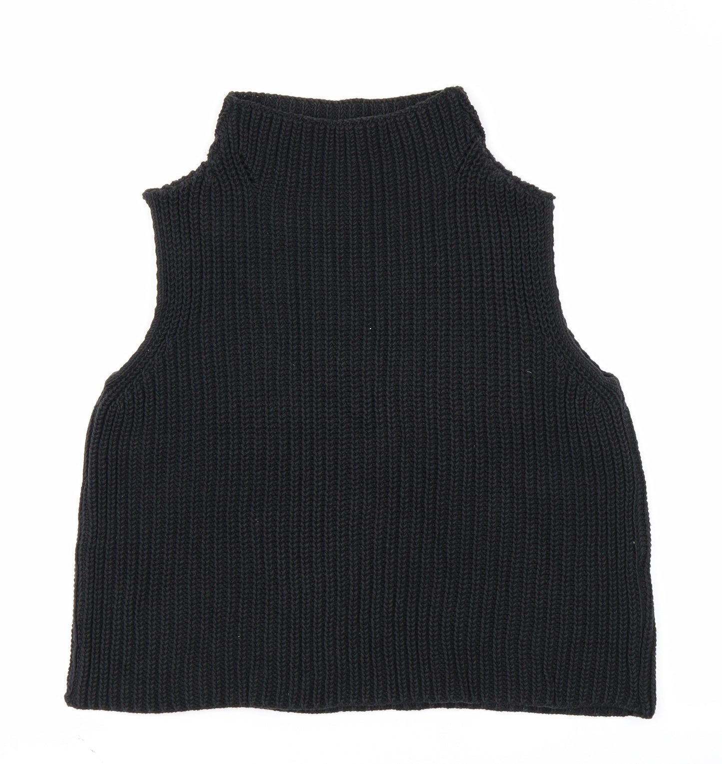 NEXT Womens Black  Knit Vest Jumper Size 14