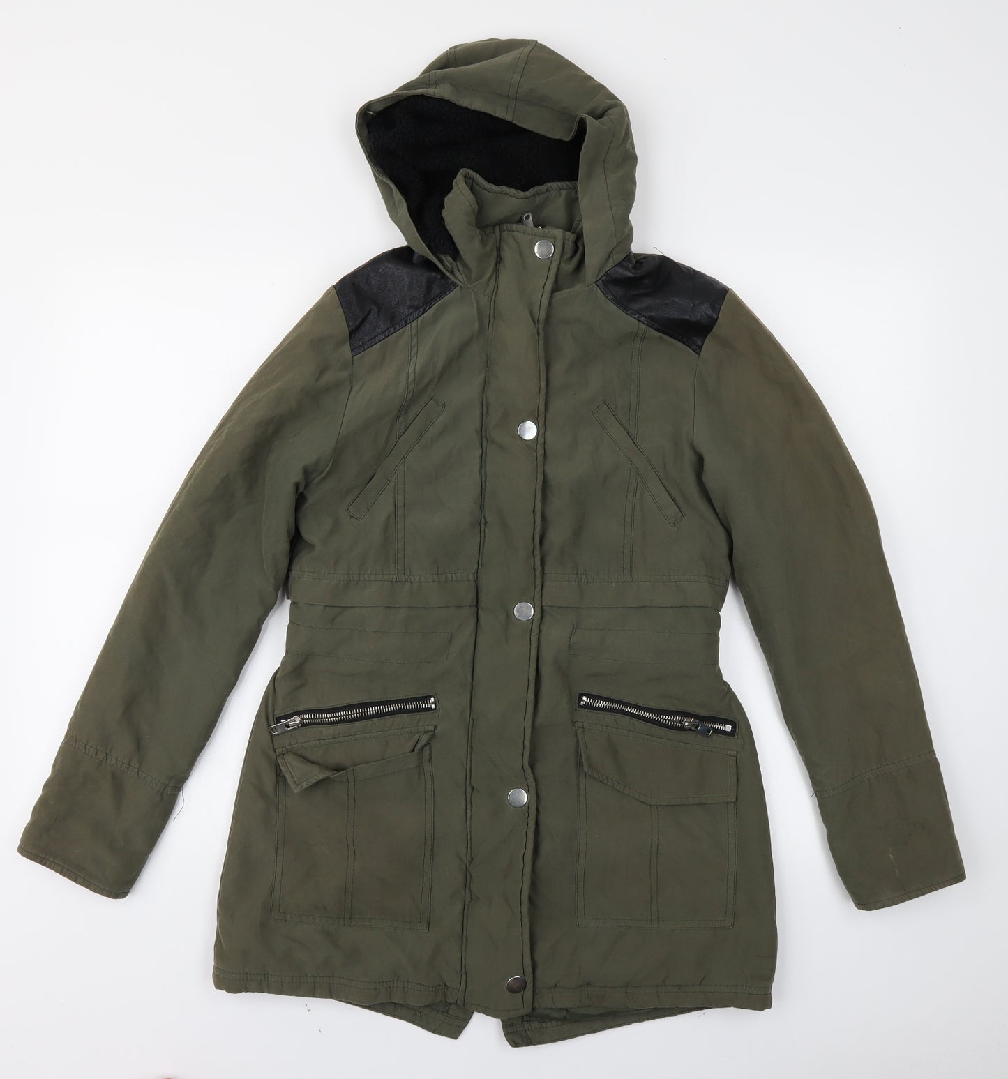 915 Generation Girls Green   Parka Coat Size 12-13 Years