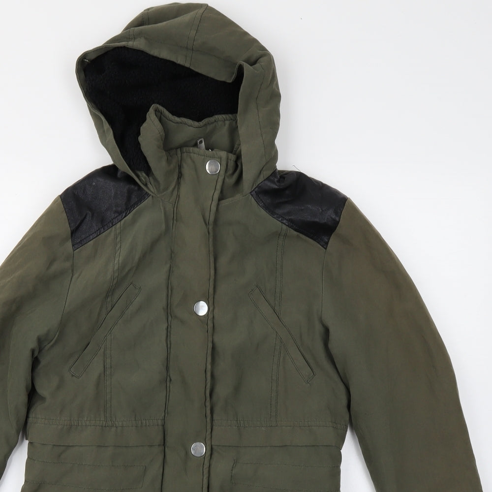 915 Generation Girls Green   Parka Coat Size 12-13 Years