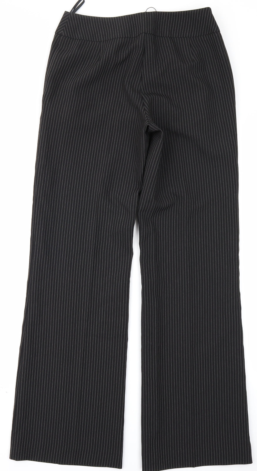 Papaya Womens Black Striped  Trousers  Size 8 L29 in