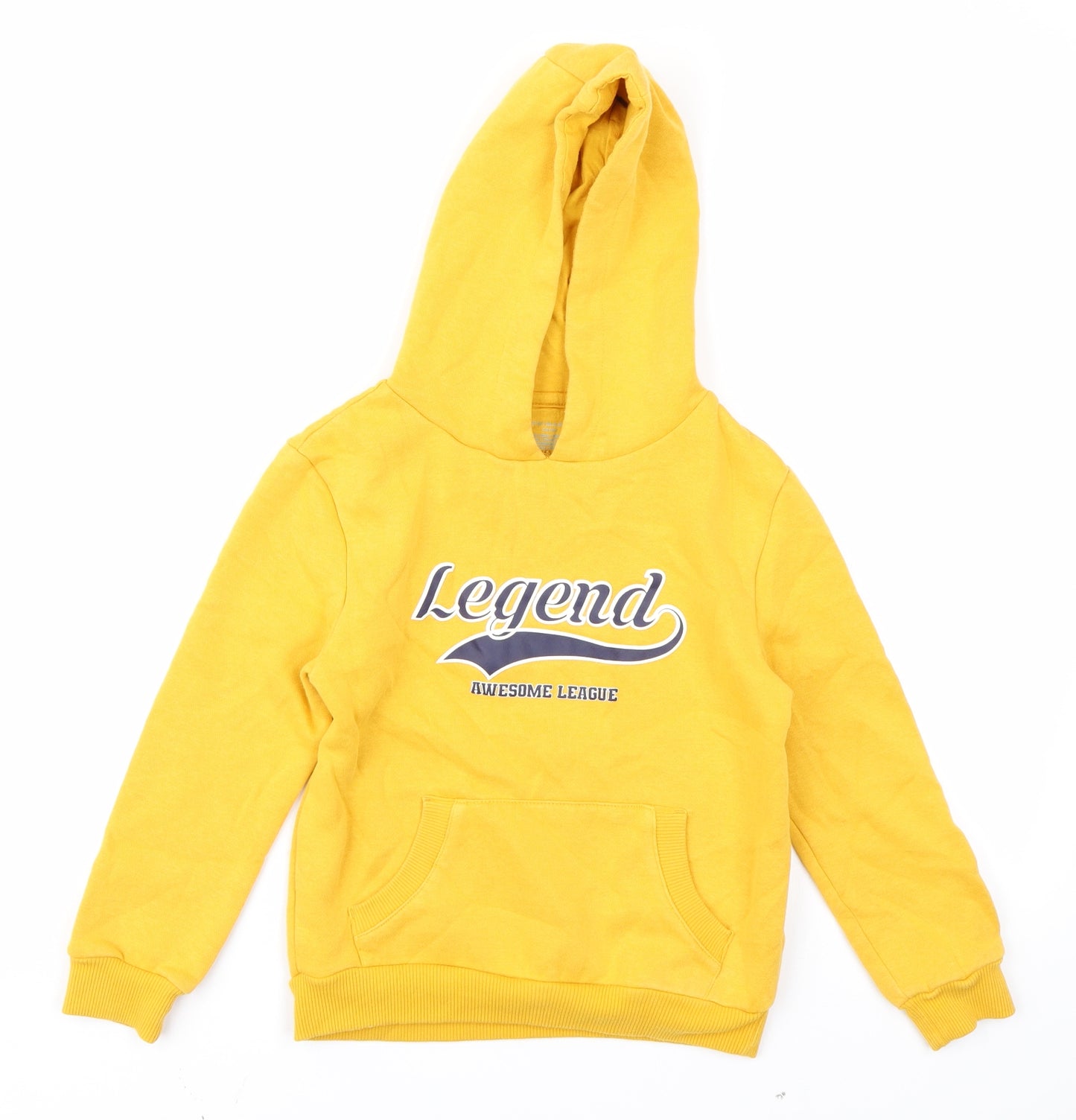 Primark Boys Yellow   Pullover Hoodie Size 6-7 Years
