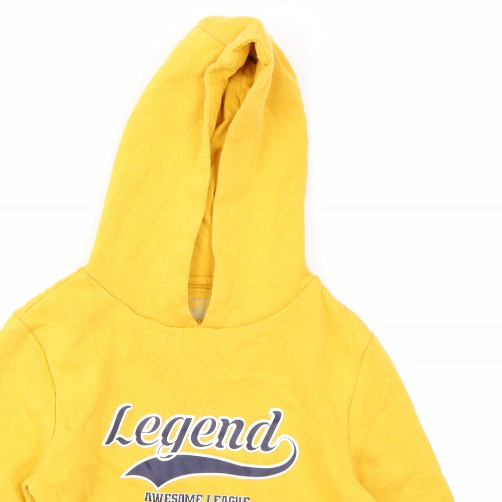 Primark Boys Yellow   Pullover Hoodie Size 6-7 Years