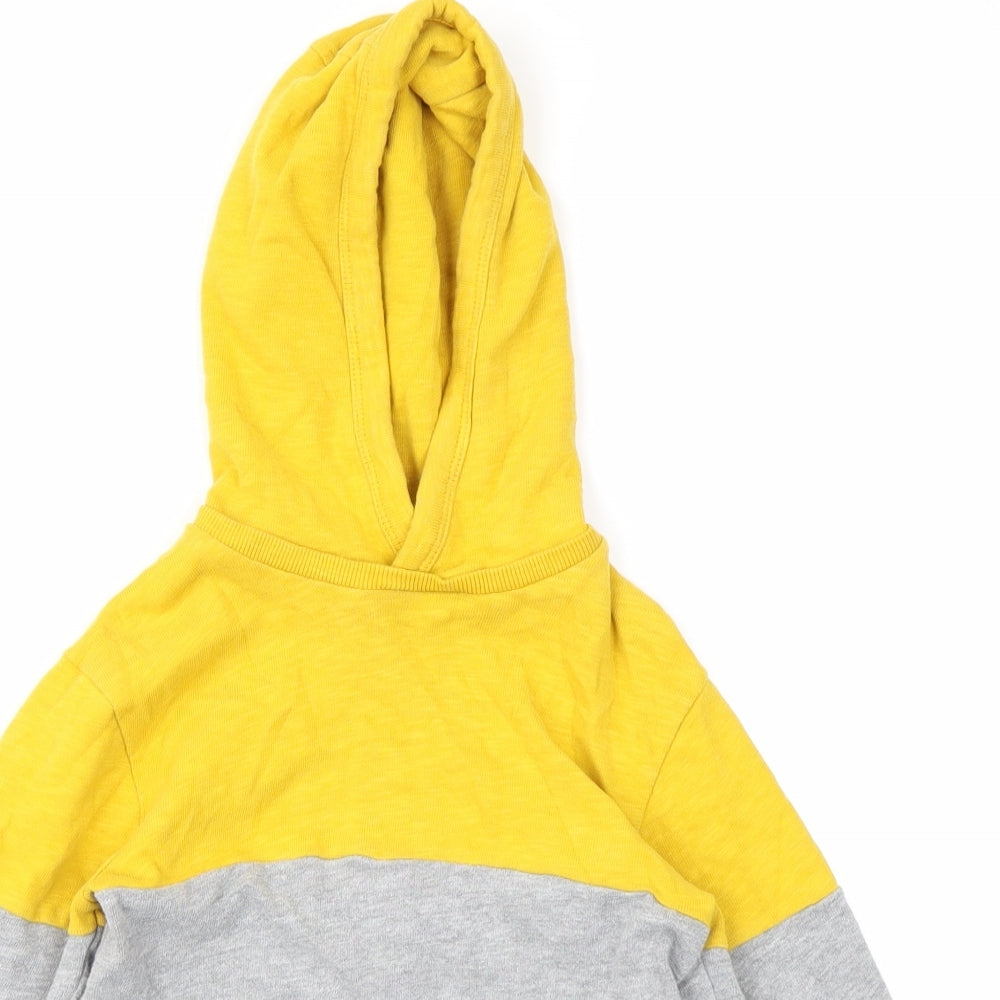 NEXT Boys Blue Colourblock  Pullover Hoodie Size 6 Years