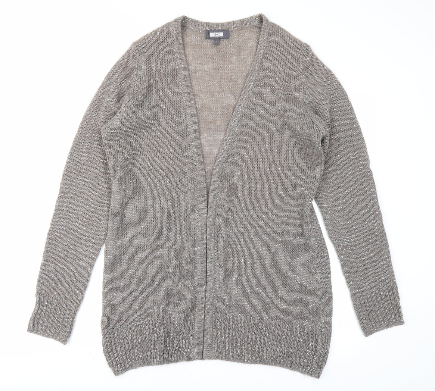 NEXT Womens Grey  Knit Cardigan Jumper Size 14