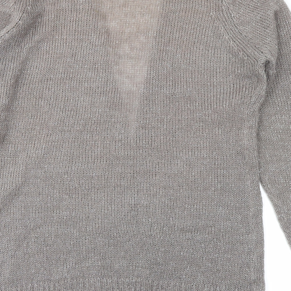NEXT Womens Grey  Knit Cardigan Jumper Size 14