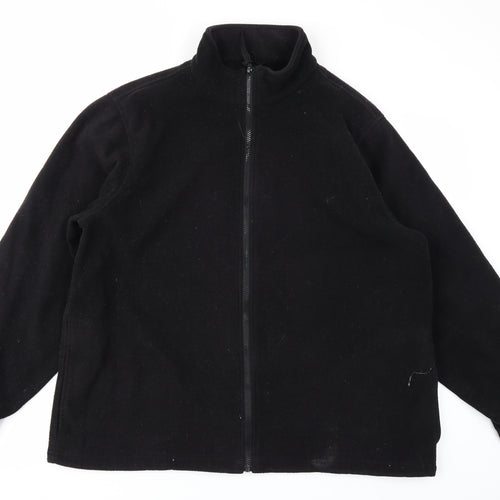 Snowdonia Womens Black  Fleece Full Zip Sweatshirt Size 16