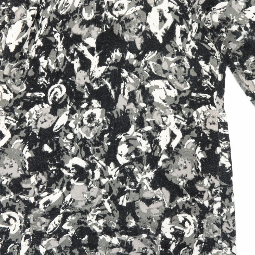 TU Womens Grey Floral Knit Jumper Dress  Size 18
