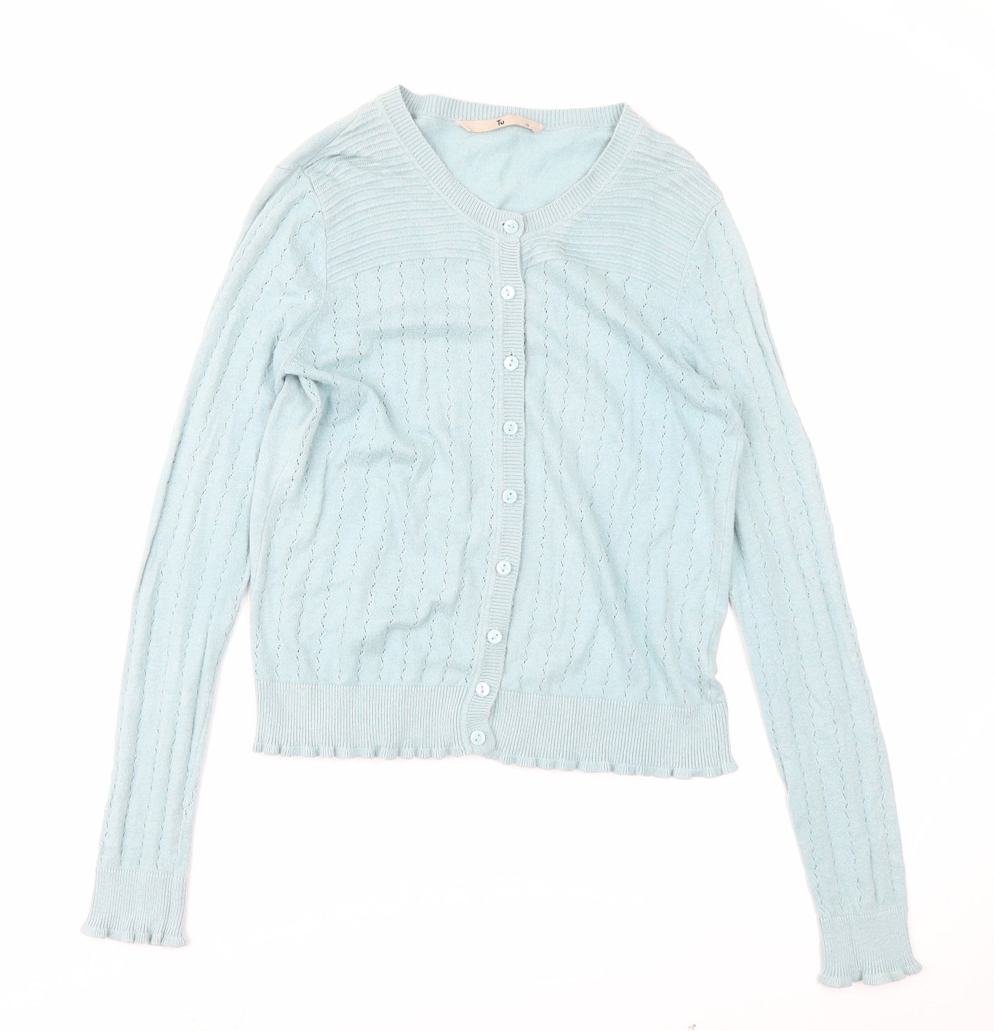 TU Womens Blue   Cardigan Jumper Size 10