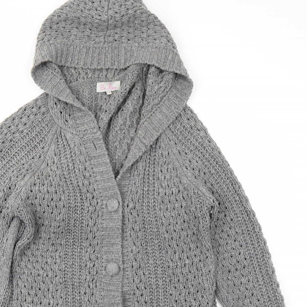 BE Beau Womens Grey   Cardigan Jumper Size 16