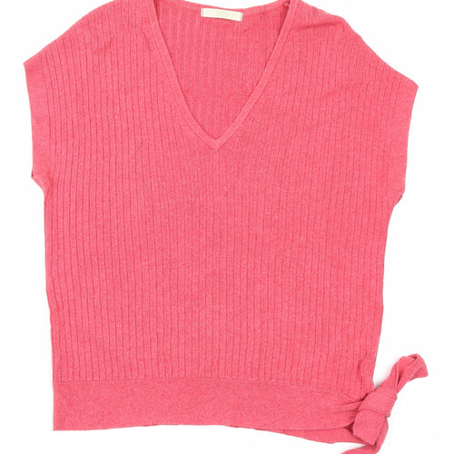 Marks & Spencer Womens Pink   Vest Jumper Size 12