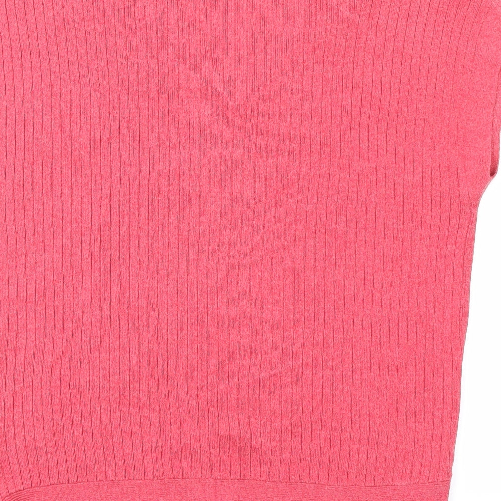 Marks & Spencer Womens Pink   Vest Jumper Size 12