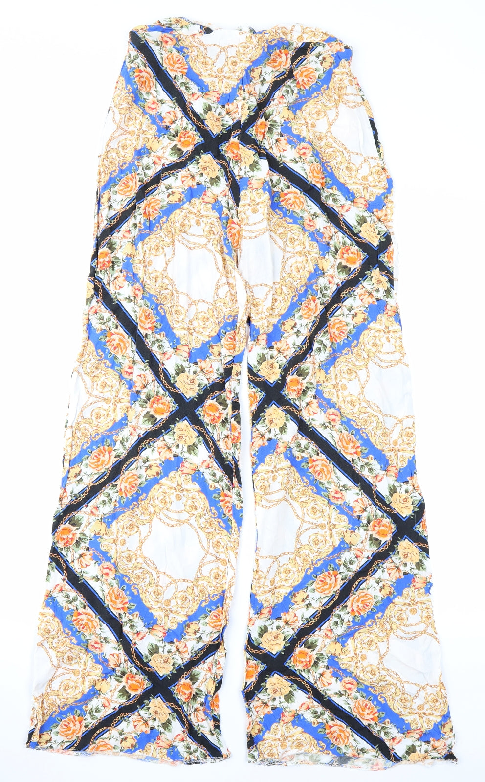 Miss Selfridge Womens White Floral  Trousers  Size 10 L28 in