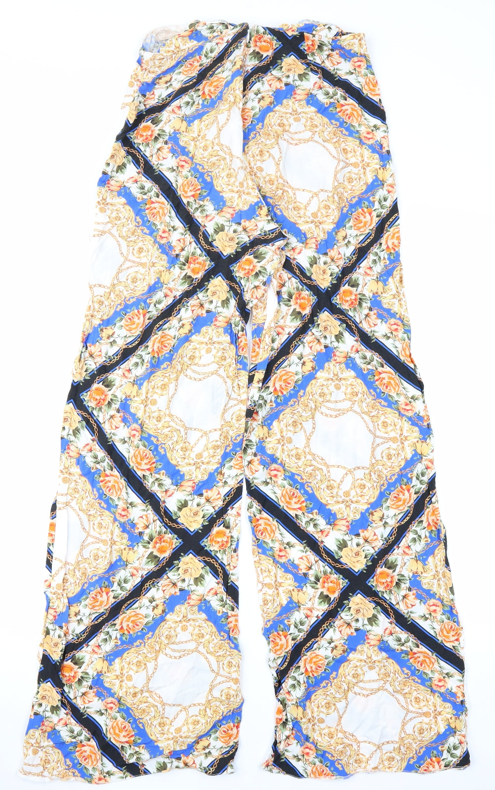 Miss Selfridge Womens White Floral  Trousers  Size 10 L28 in