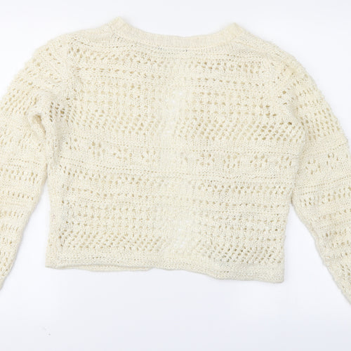 Atmosphee Womens Ivory   Cardigan Jumper Size 10