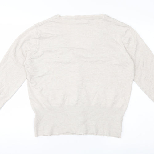 Linea Girls Beige  Knit Cardigan Jumper Size XL