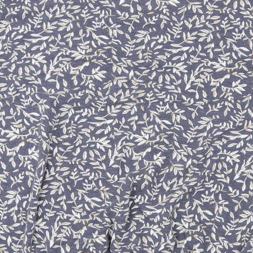 ISLE Womens Grey Floral Jersey Pullover Jumper Size M