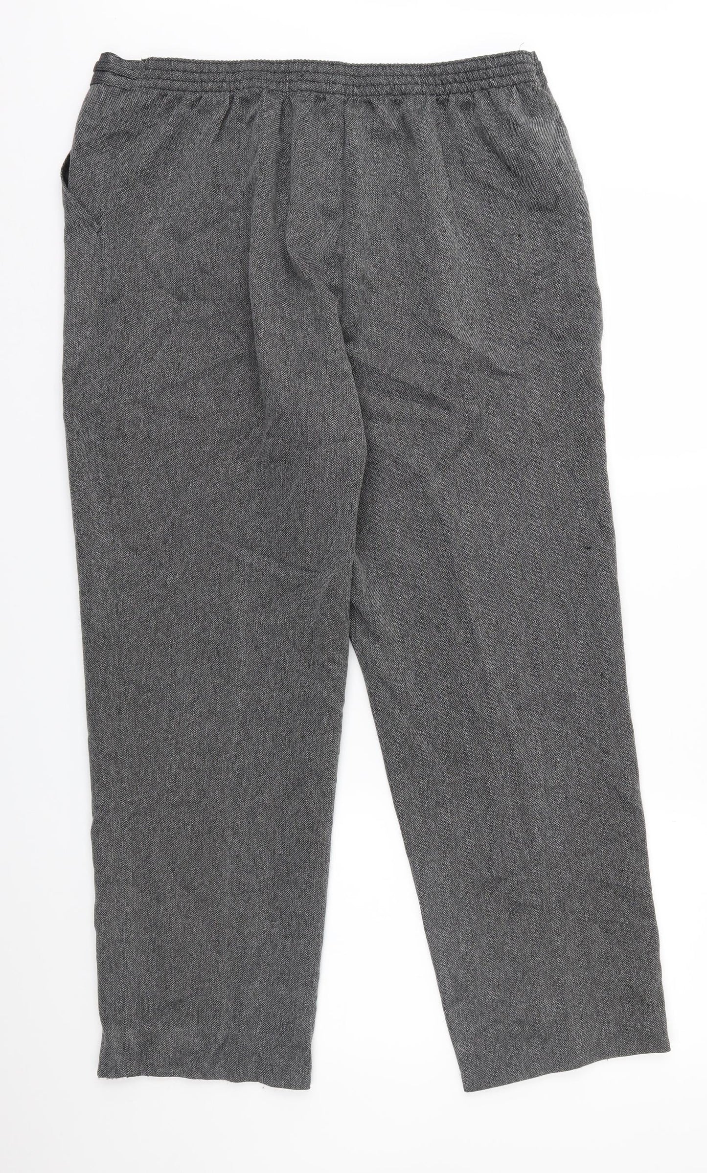 M&S Womens Grey   Trousers  Size 18 L27 in