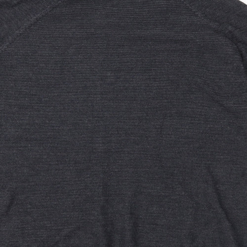 Jaqueline deYong Womens Grey  Knit Pullover Jumper Size S