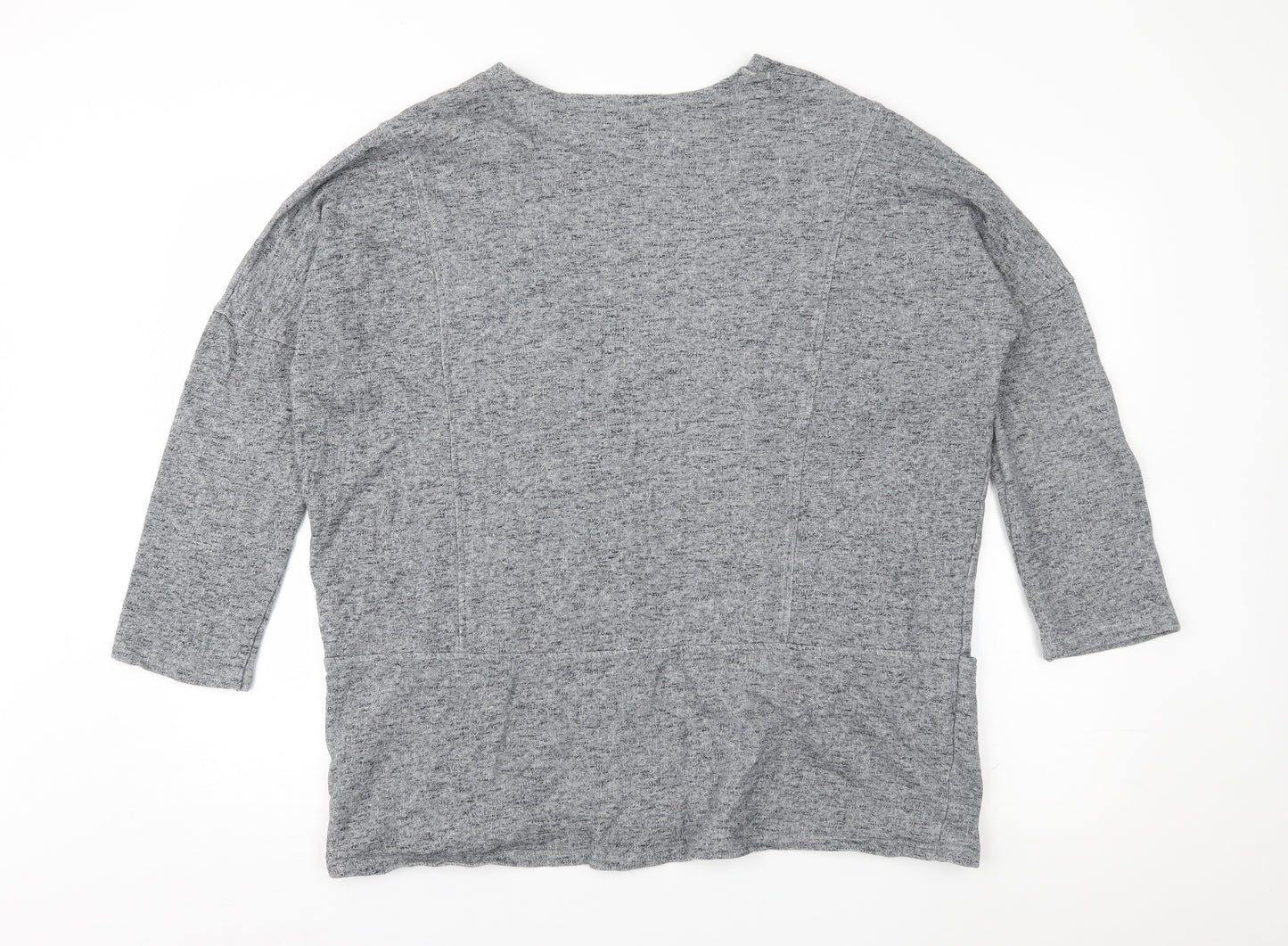 Light Before Dark Womens Grey  Jersey Cardigan Jumper Size L