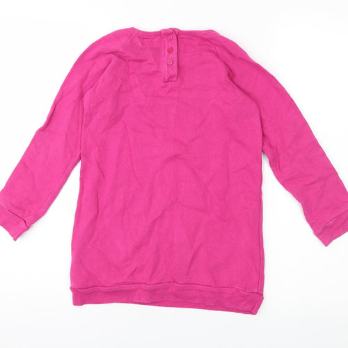 Indigo Girls Pink  Jersey Pullover Sweatshirt Size 6-7 Years