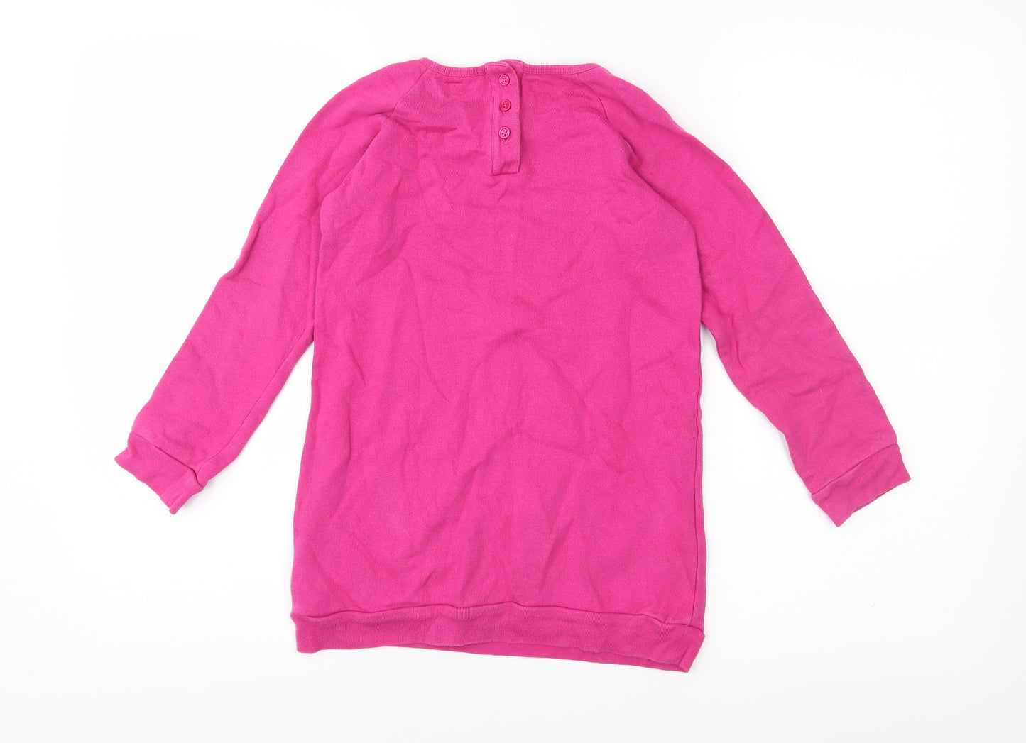 Indigo Girls Pink  Jersey Pullover Sweatshirt Size 6-7 Years