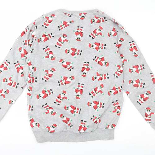 urban utlaws Boys Grey Geometric Jersey Pullover Sweatshirt Size 11-12 Years  - Christmas
