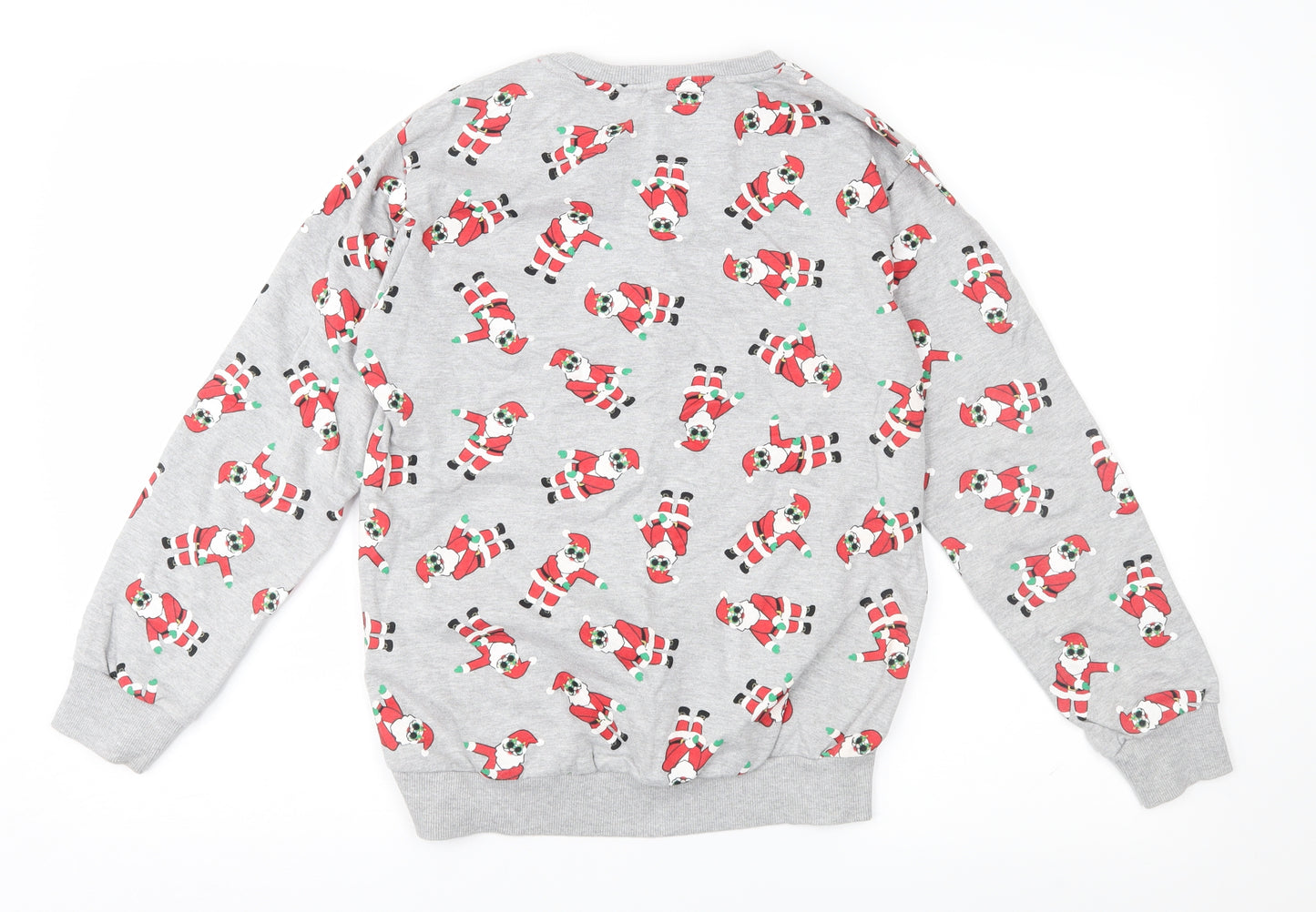 urban utlaws Boys Grey Geometric Jersey Pullover Sweatshirt Size 11-12 Years  - Christmas