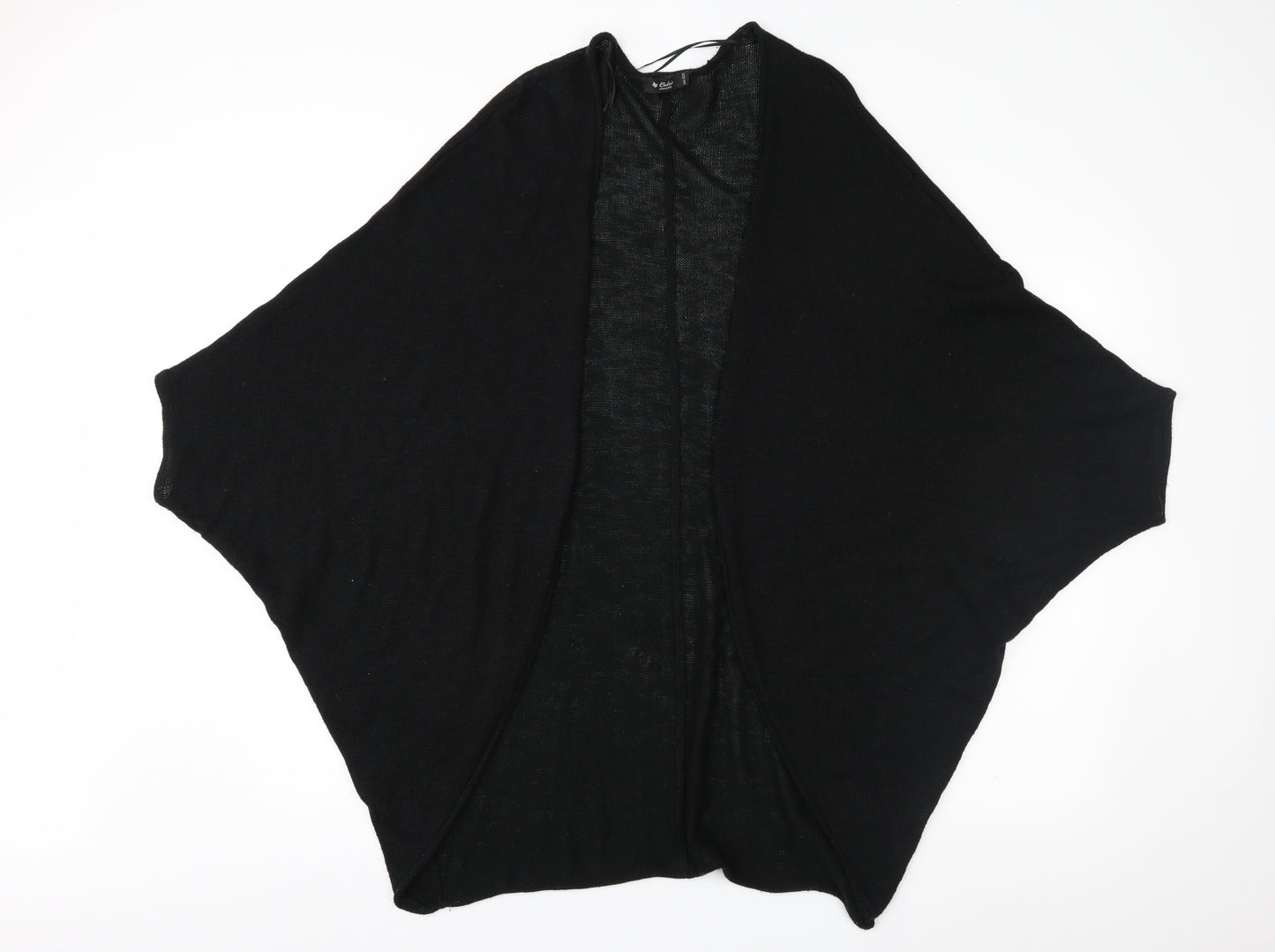 Colins Womens Black  Knit Gilet Poncho One Size
