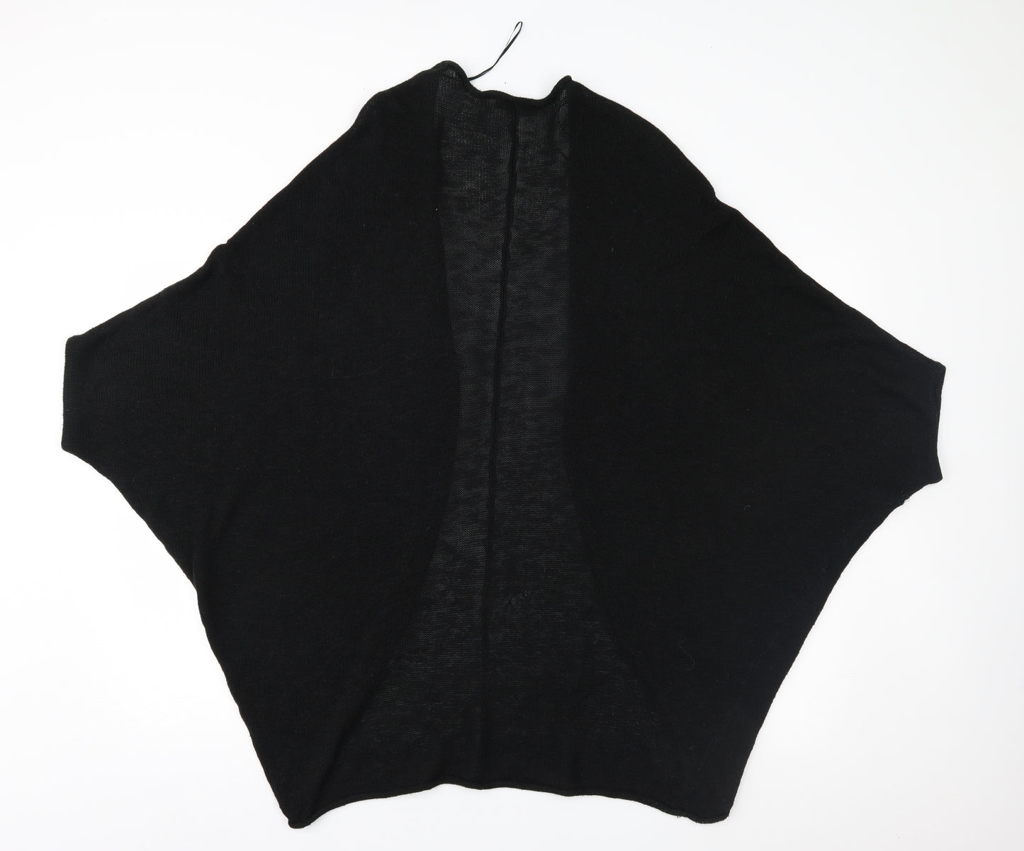 Colins Womens Black  Knit Gilet Poncho One Size