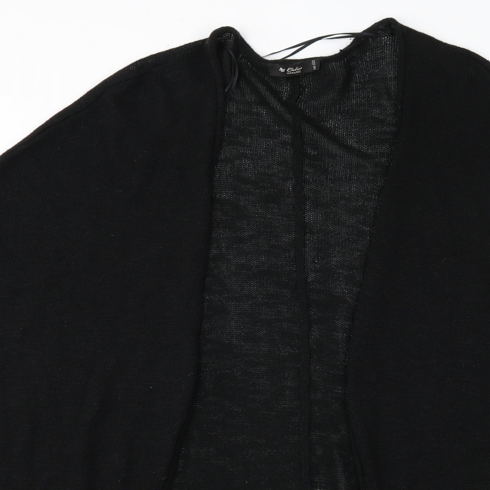 Colins Womens Black  Knit Gilet Poncho One Size